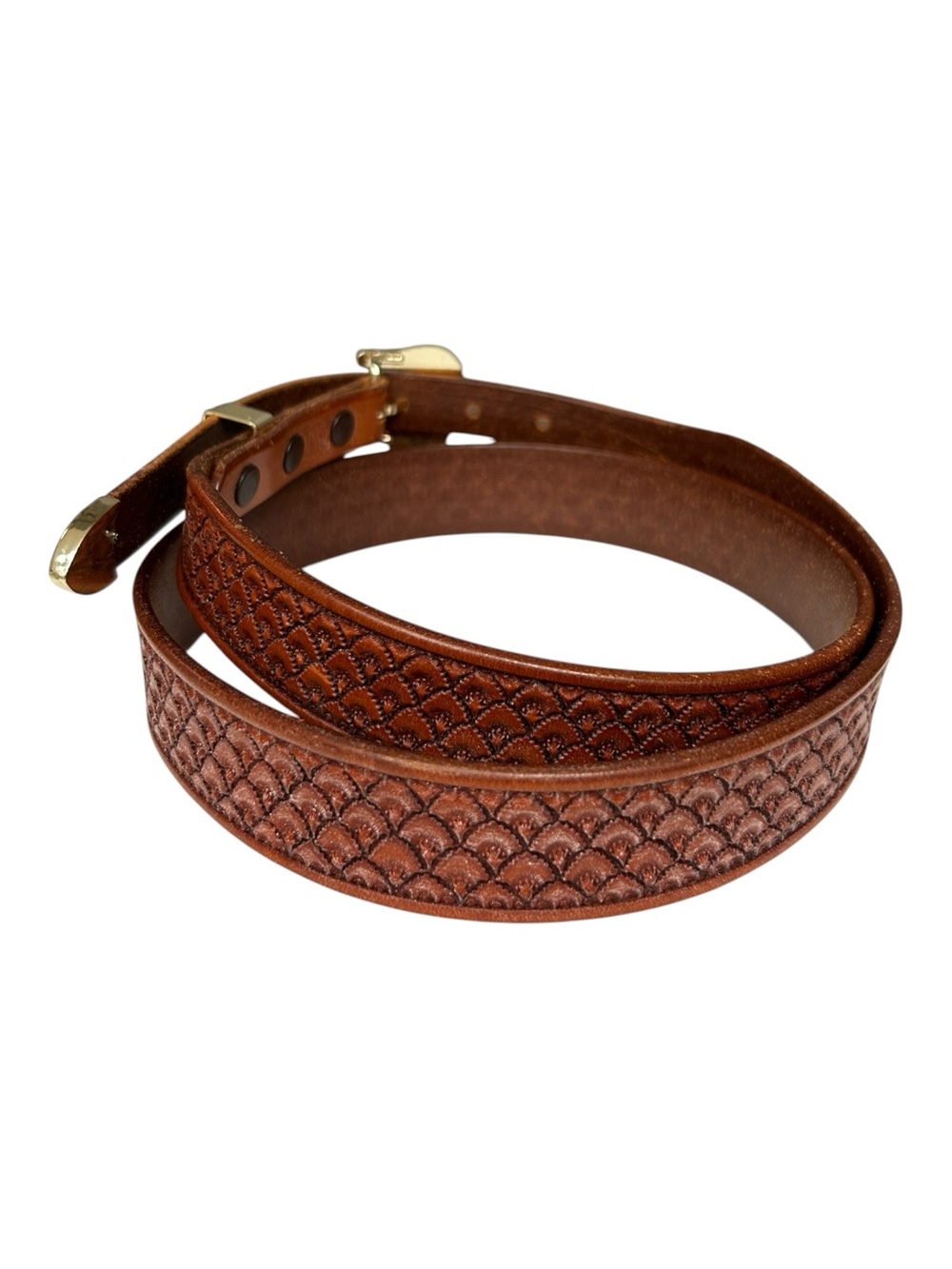 King’s Saddlery Sheridan Wyoming Tooled Leather Western Belt - Picture 5 of 14